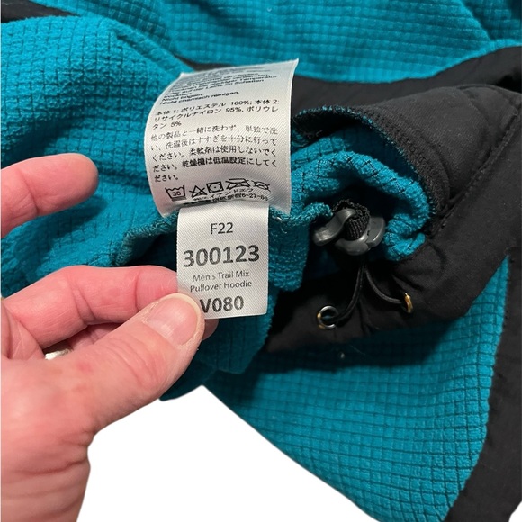 Outdoor Research Trail Mix Fleece Pull Over Hoodie Teal Black, Medium - Picture 4 of 6